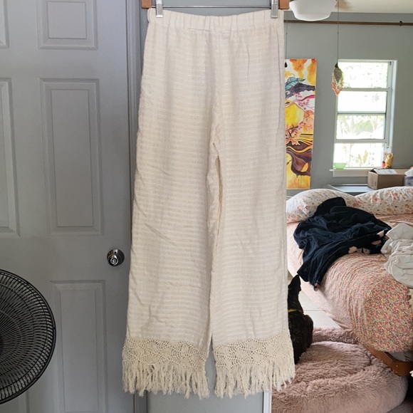Jaline Resort Fringe Beach Pant Sz Small - Picture 5 of 11